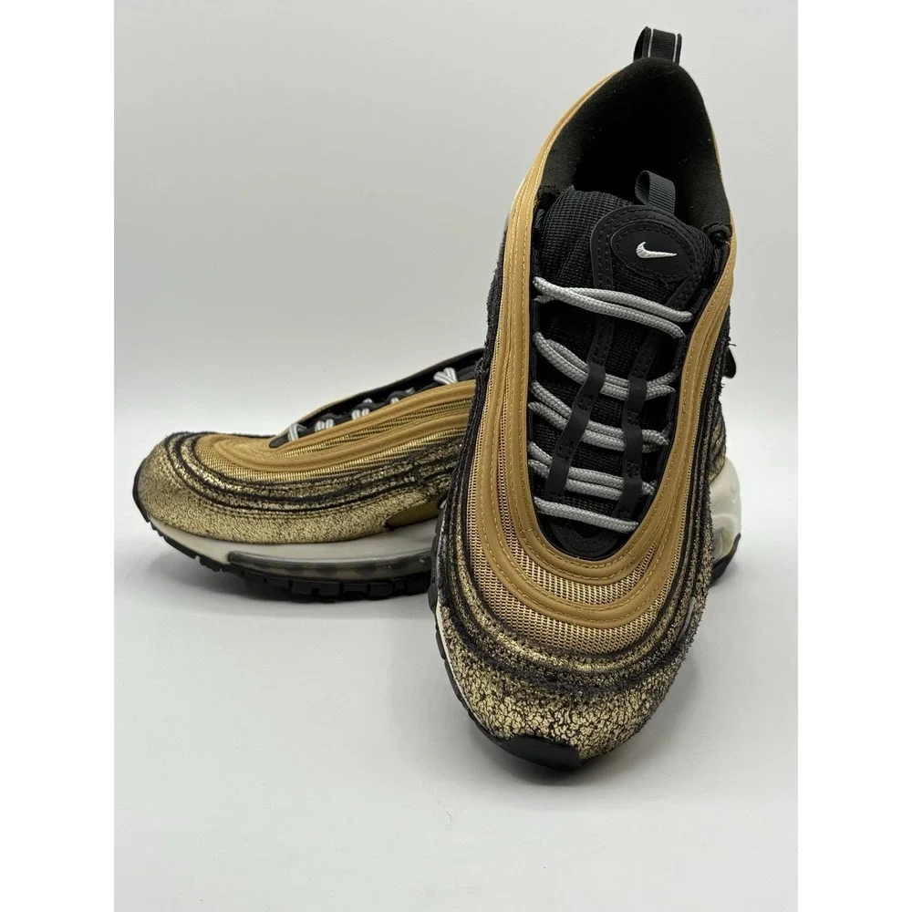 Nike Sneakers Women's GoldAir Max 97 'Cracked Gold' | DO5881 700 2021 Size W‎ 8